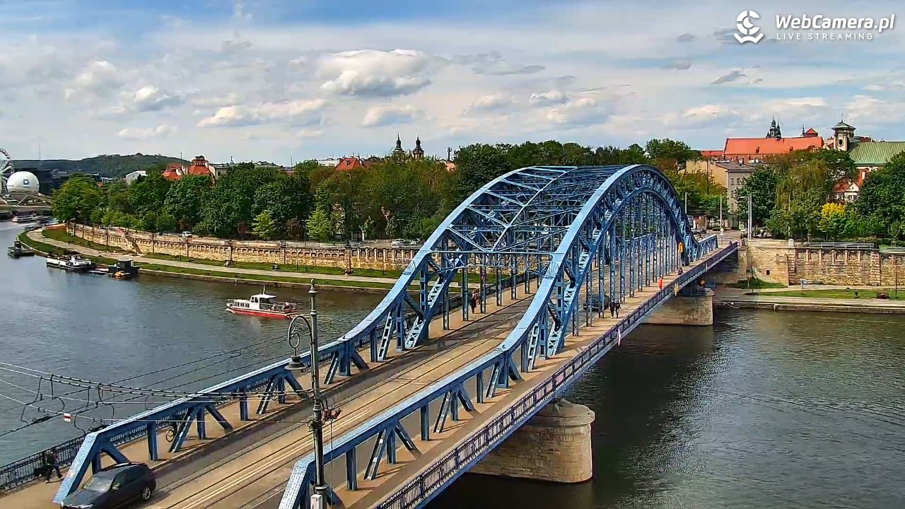 Kraków - widok na Wisłę i Most im. Marszałka Piłsudskiego - 14 maj 2026, 13:39