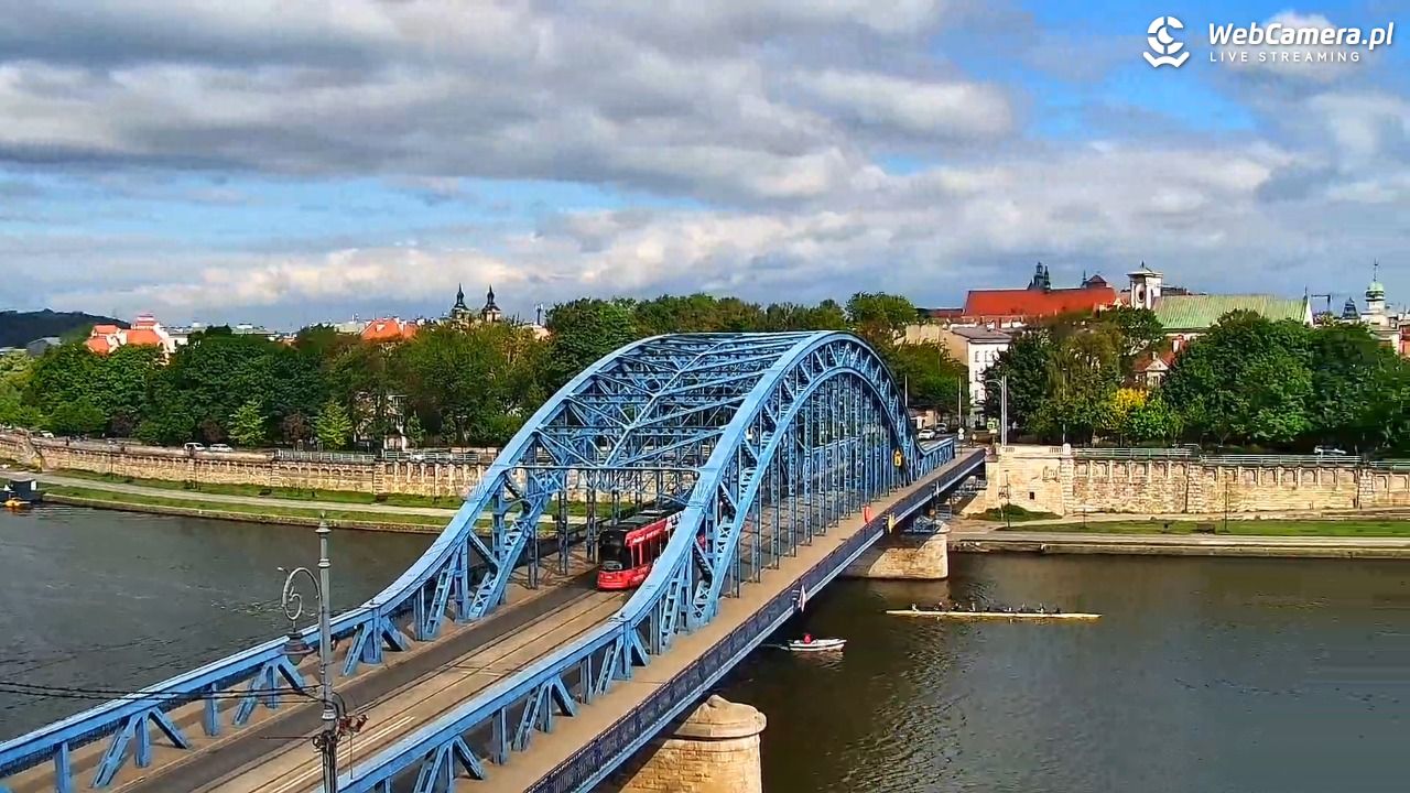 Kraków - widok na Wisłę i Most im. Marszałka Piłsudskiego - 13 maj 2026, 09:00