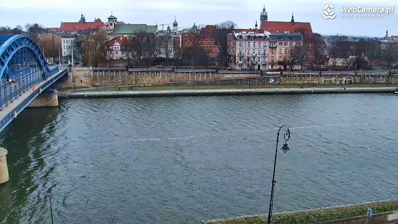 Kraków - widok na Wisłę i Most im. Marszałka Piłsudskiego - 24 grudzień 2025, 08:06