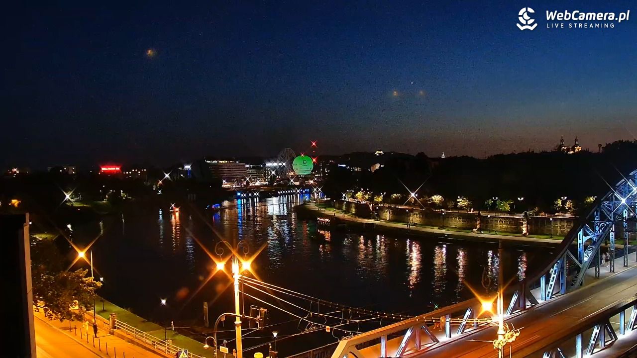 Kraków - widok na Wisłę i Most im. Marszałka Piłsudskiego - 26 czerwiec 2026, 22:17