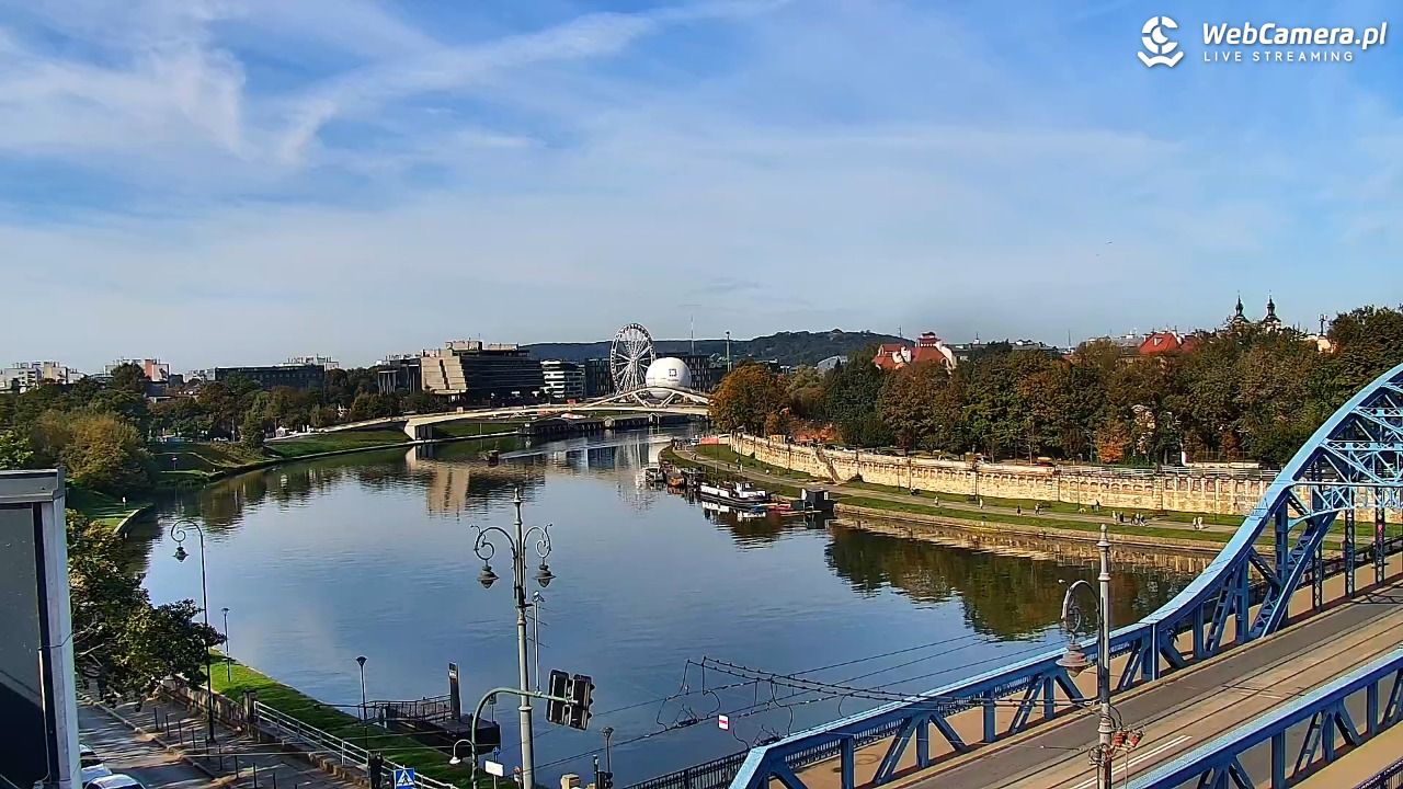 Kraków - widok na Wisłę i Most im. Marszałka Piłsudskiego - 27 wresień 2026, 10:45
