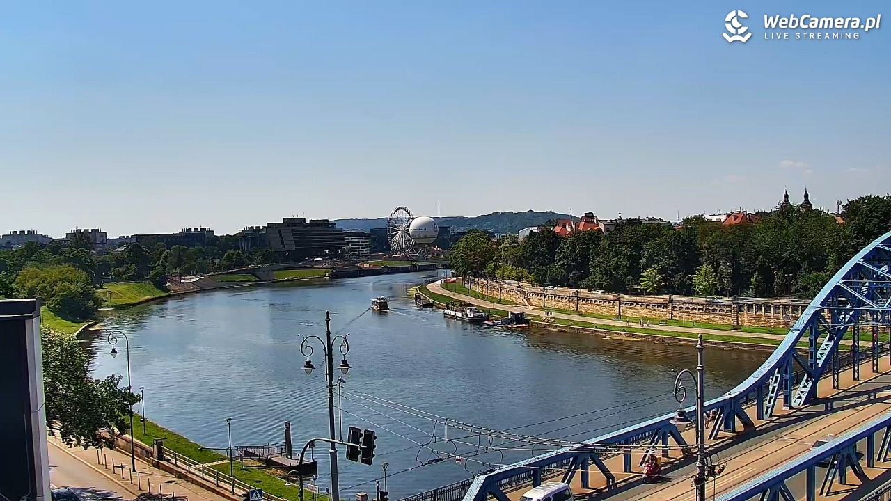 Kraków - widok na Wisłę i Most im. Marszałka Piłsudskiego - 28 czerwiec 2026, 14:24