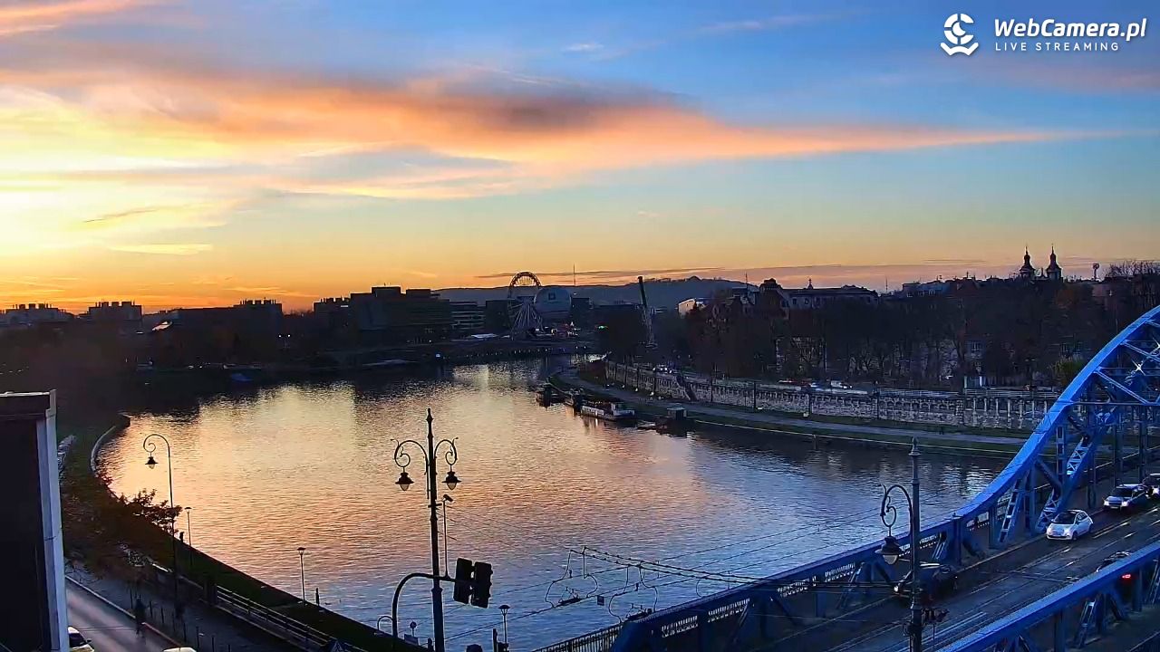 Kraków - widok na Wisłę i Most im. Marszałka Piłsudskiego - 05 listopad 2025, 16:16