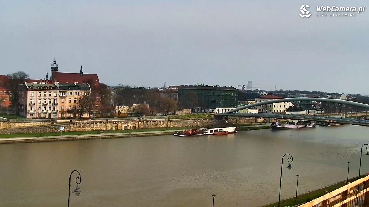 Kraków - widok na Wisłę i Most im. Marszałka Piłsudskiego - 29 marzec 2026, 09:29