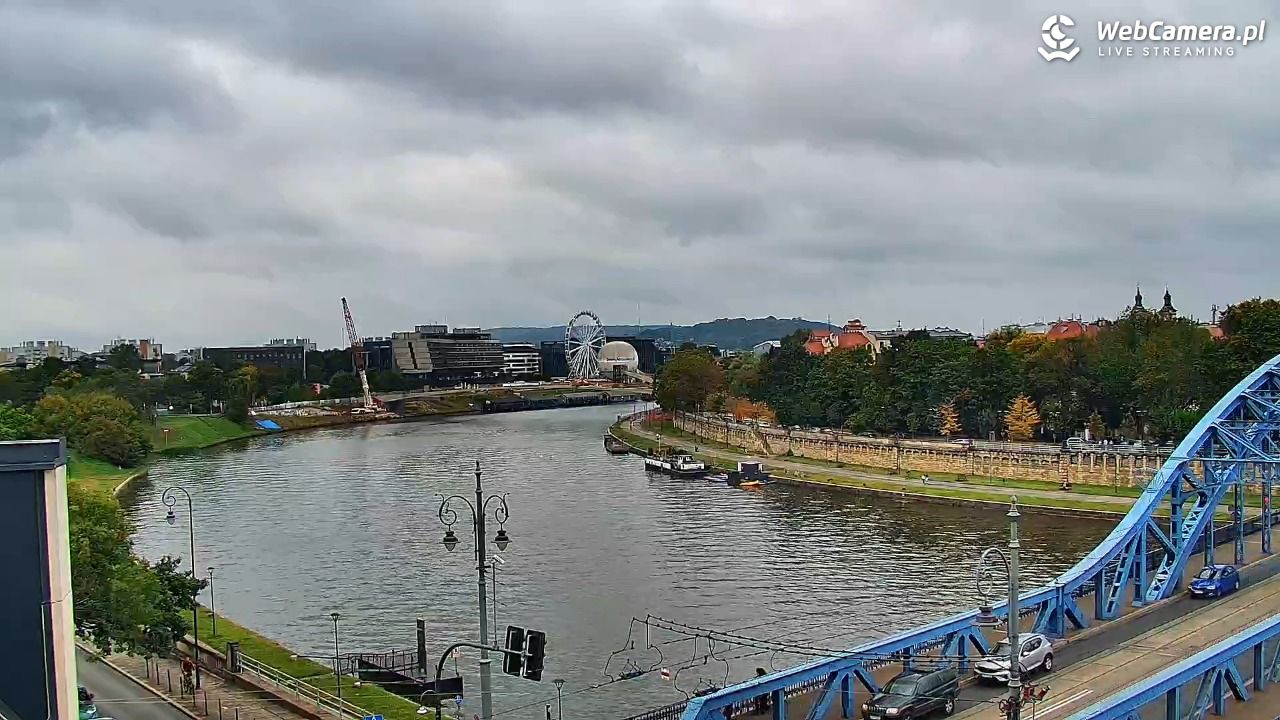 Kraków - widok na Wisłę i Most im. Marszałka Piłsudskiego - 31 sierpień 2025, 11:31