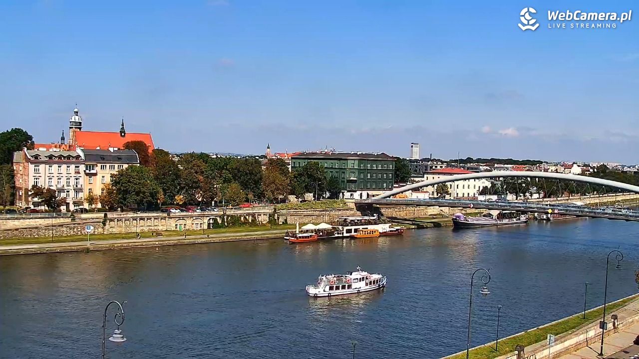 Kraków - widok na Wisłę i Most im. Marszałka Piłsudskiego - 01 wresień 2025, 12:51