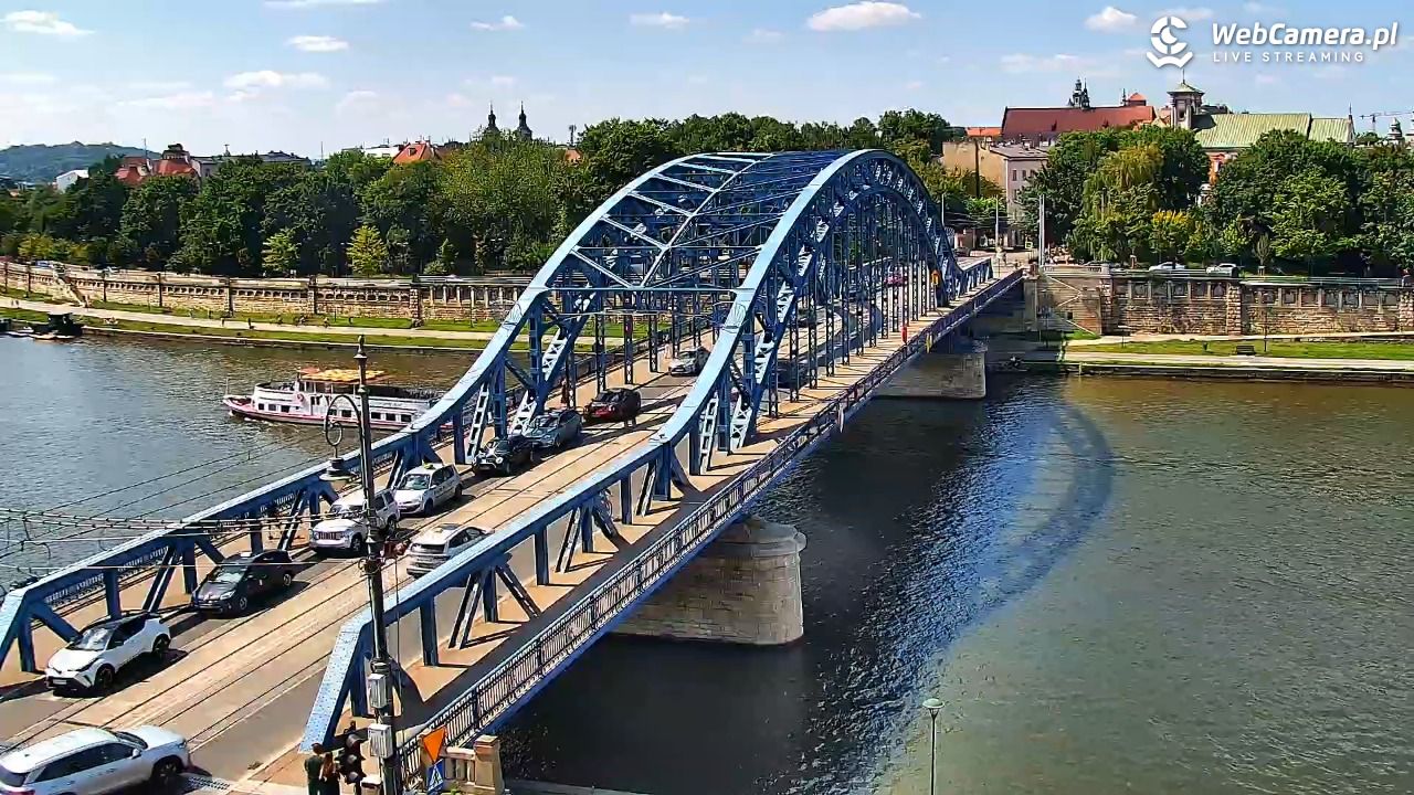 Kraków - widok na Wisłę i Most im. Marszałka Piłsudskiego - 14 czerwiec 2025, 14:39