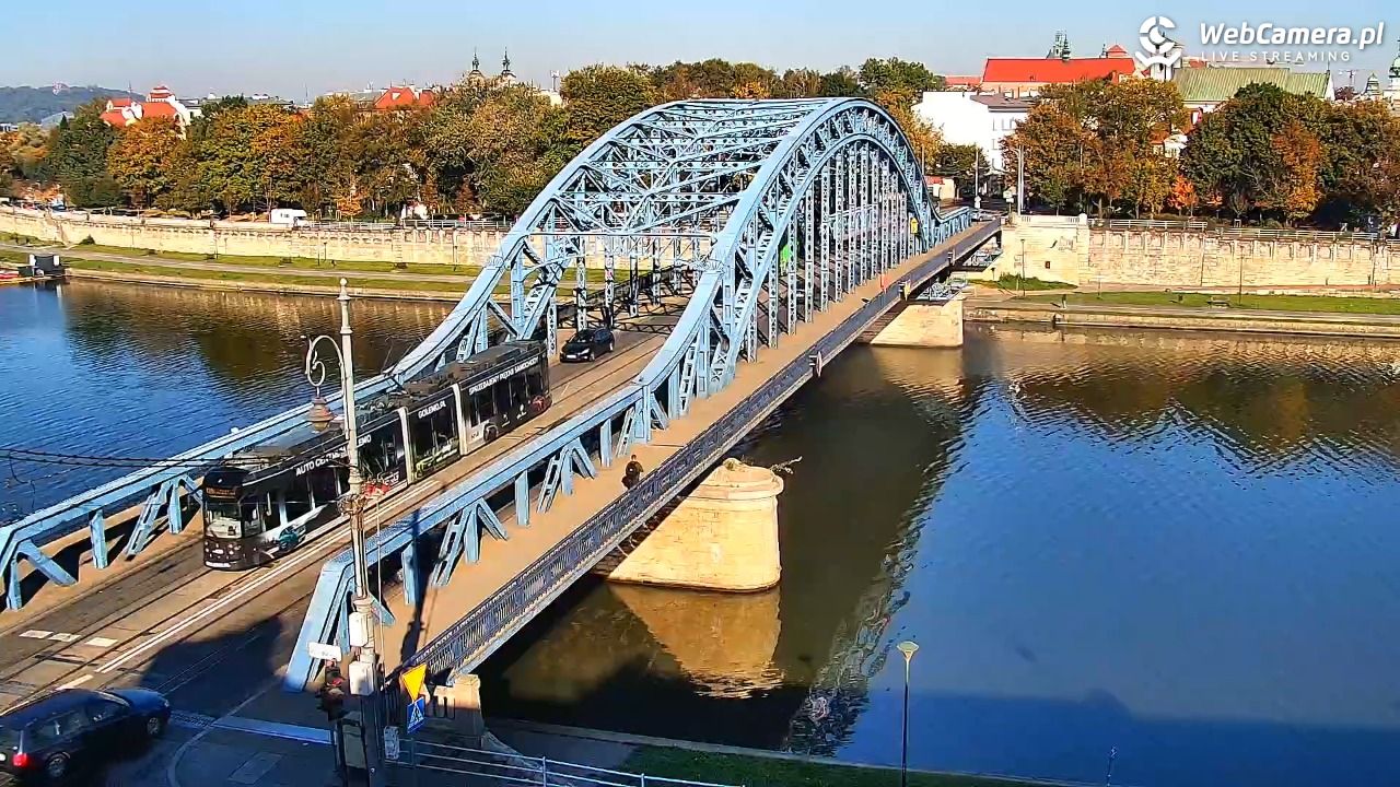 Kraków - widok na Wisłę i Most im. Marszałka Piłsudskiego - 29 wresień 2026, 09:12