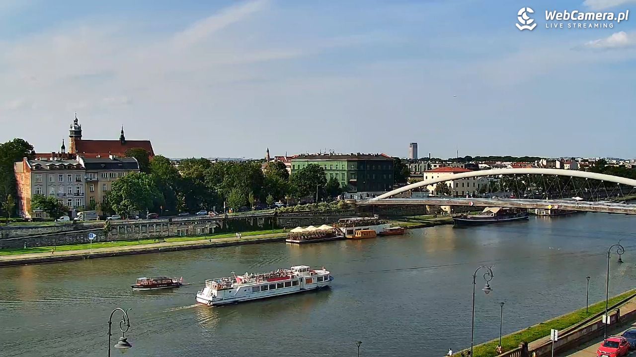 Kraków - widok na Wisłę i Most im. Marszałka Piłsudskiego - 10 czerwiec 2025, 16:48