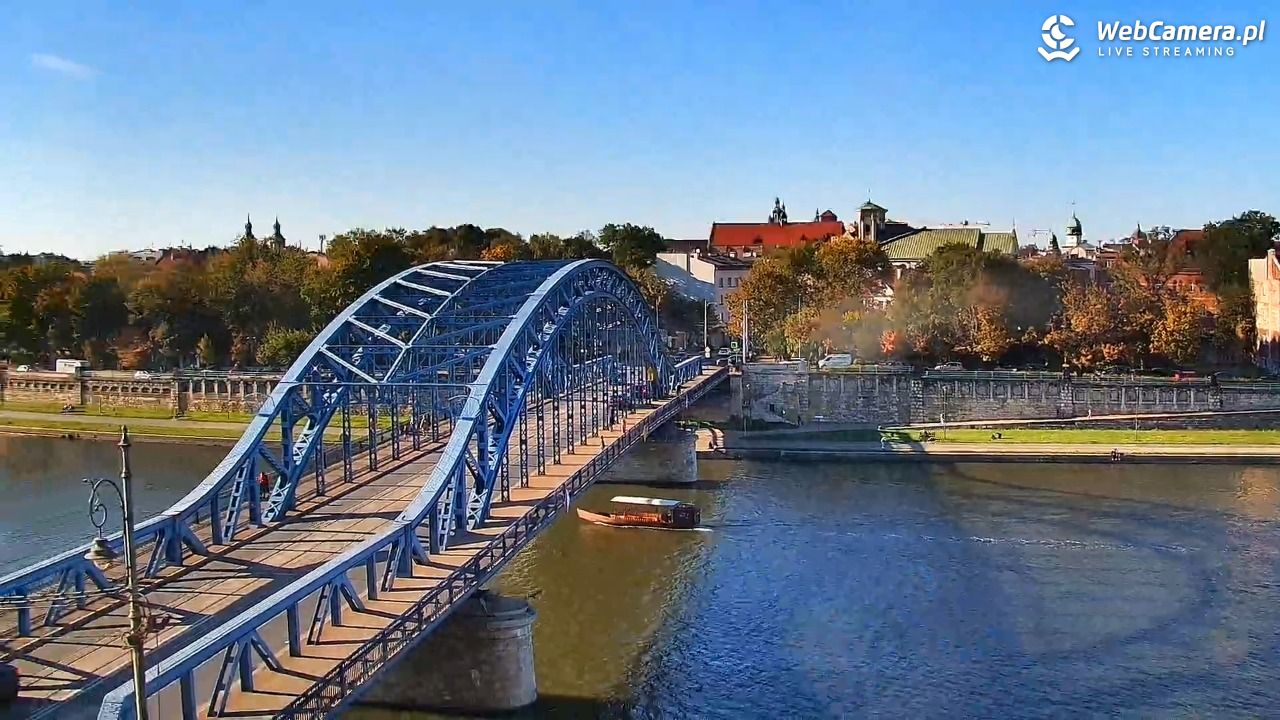 Kraków - widok na Wisłę i Most im. Marszałka Piłsudskiego - 29 wresień 2026, 16:11