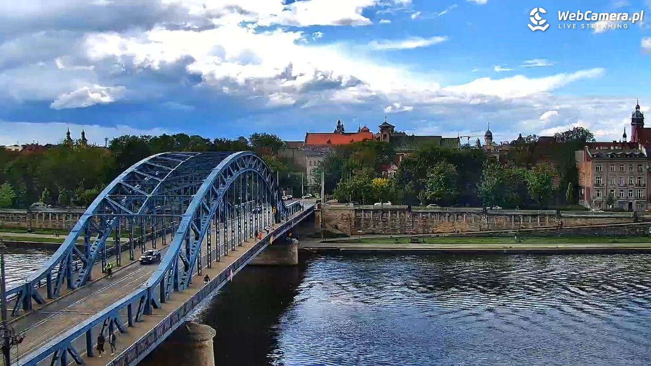 Kraków - widok na Wisłę i Most im. Marszałka Piłsudskiego - 15 maj 2026, 16:17