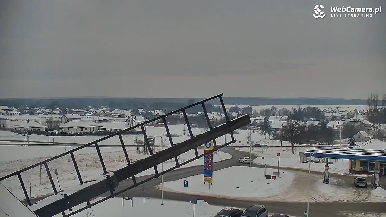 Krasocin - widok z zabytkowego wiatraka - 14 styczeń 2026, 14:02
