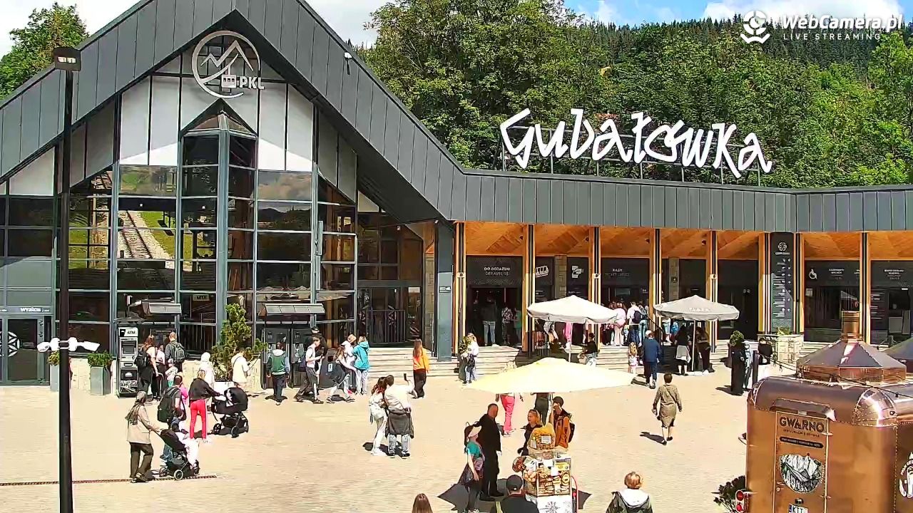 Zakopane - widok na dolną stację kolei na Gubałówkę - 22 lipiec 2026, 10:48