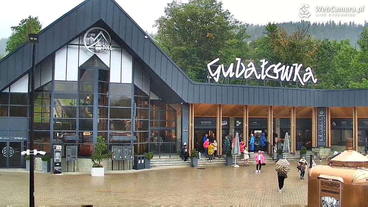 Zakopane - widok na dolną stację kolei na Gubałówkę - 05 wresień 2026, 08:36