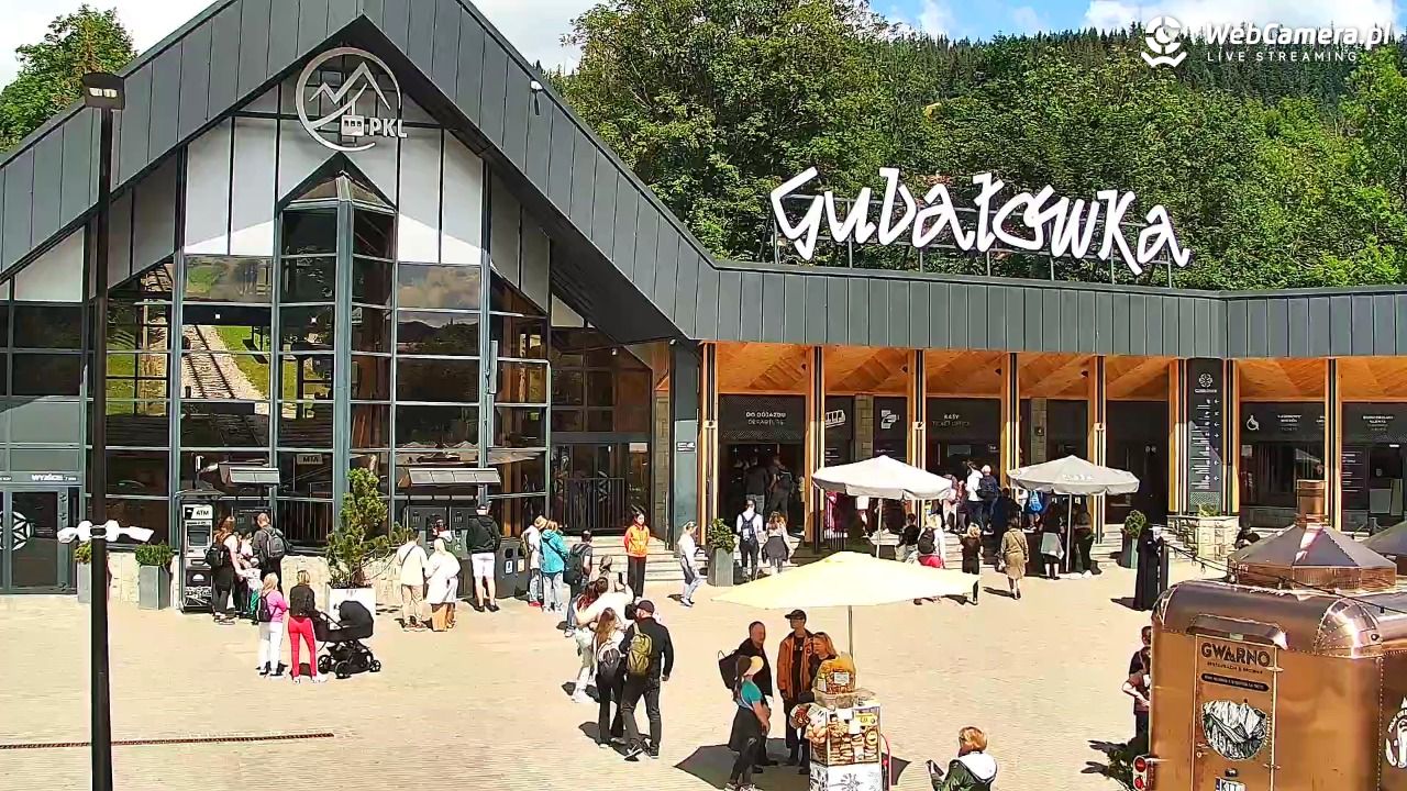 Zakopane - widok na dolną stację kolei na Gubałówkę - 22 lipiec 2026, 10:48