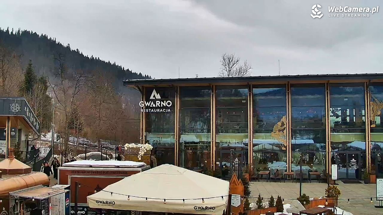 Zakopane - widok na dolną stację kolei na Gubałówkę - 22 styczeń 2026, 11:26