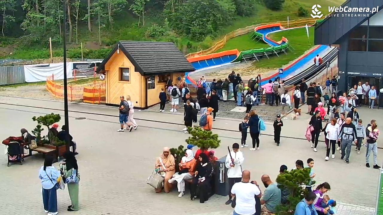 Zakopane - widok na dolną stację kolei na Gubałówkę - 21 lipiec 2026, 14:41