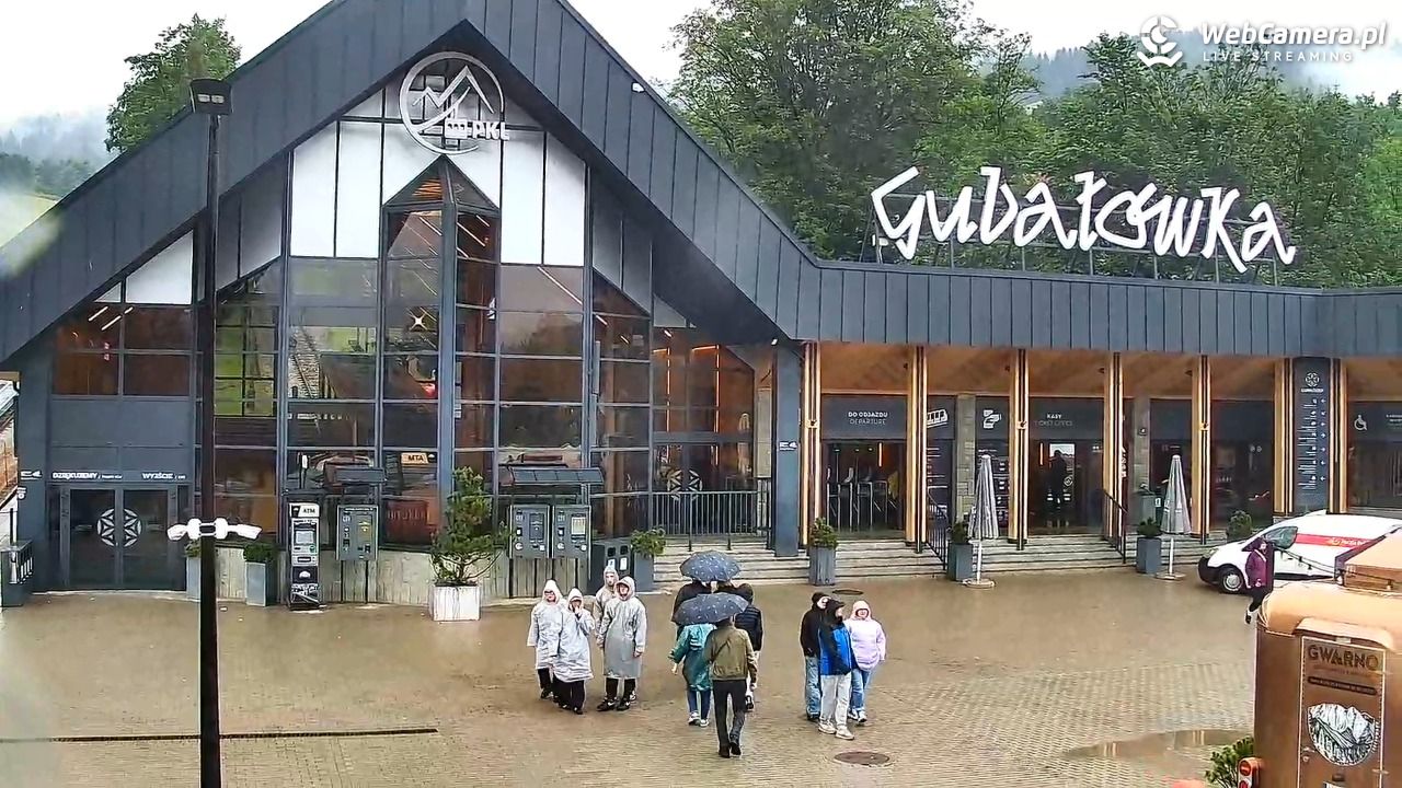 Zakopane - widok na dolną stację kolei na Gubałówkę - 24 lipiec 2026, 15:10