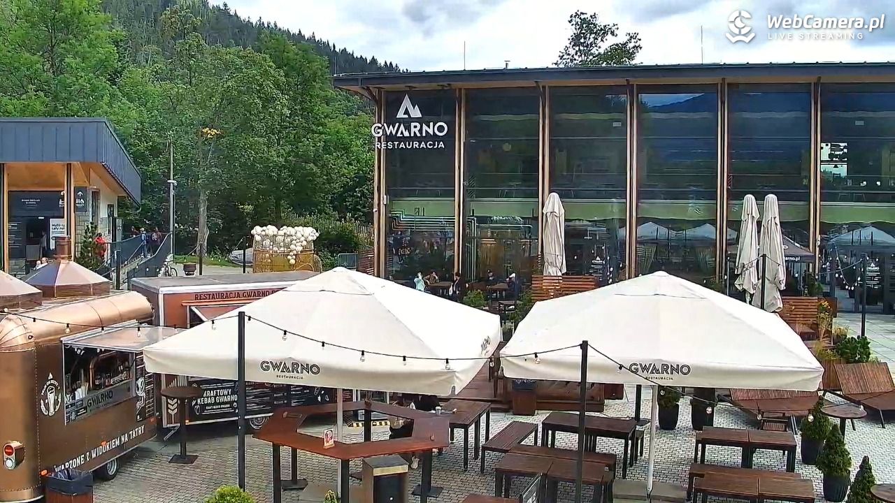 Zakopane - widok na dolną stację kolei na Gubałówkę - 21 lipiec 2026, 10:33