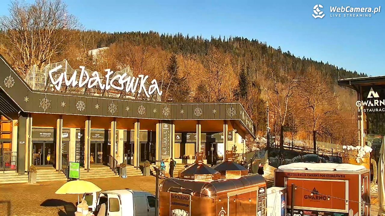 Zakopane - widok na dolną stację kolei na Gubałówkę - 21 styczeń 2026, 09:15