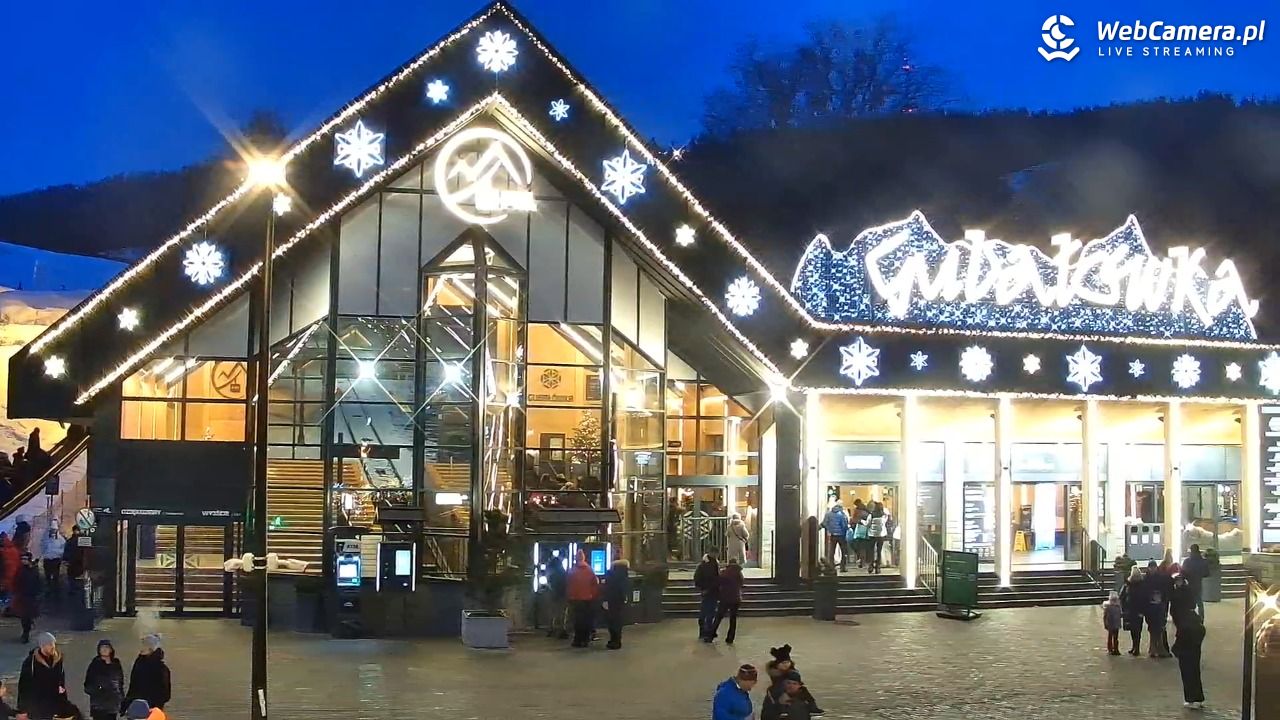 Zakopane - widok na dolną stację kolei na Gubałówkę - 22 styczeń 2026, 16:49