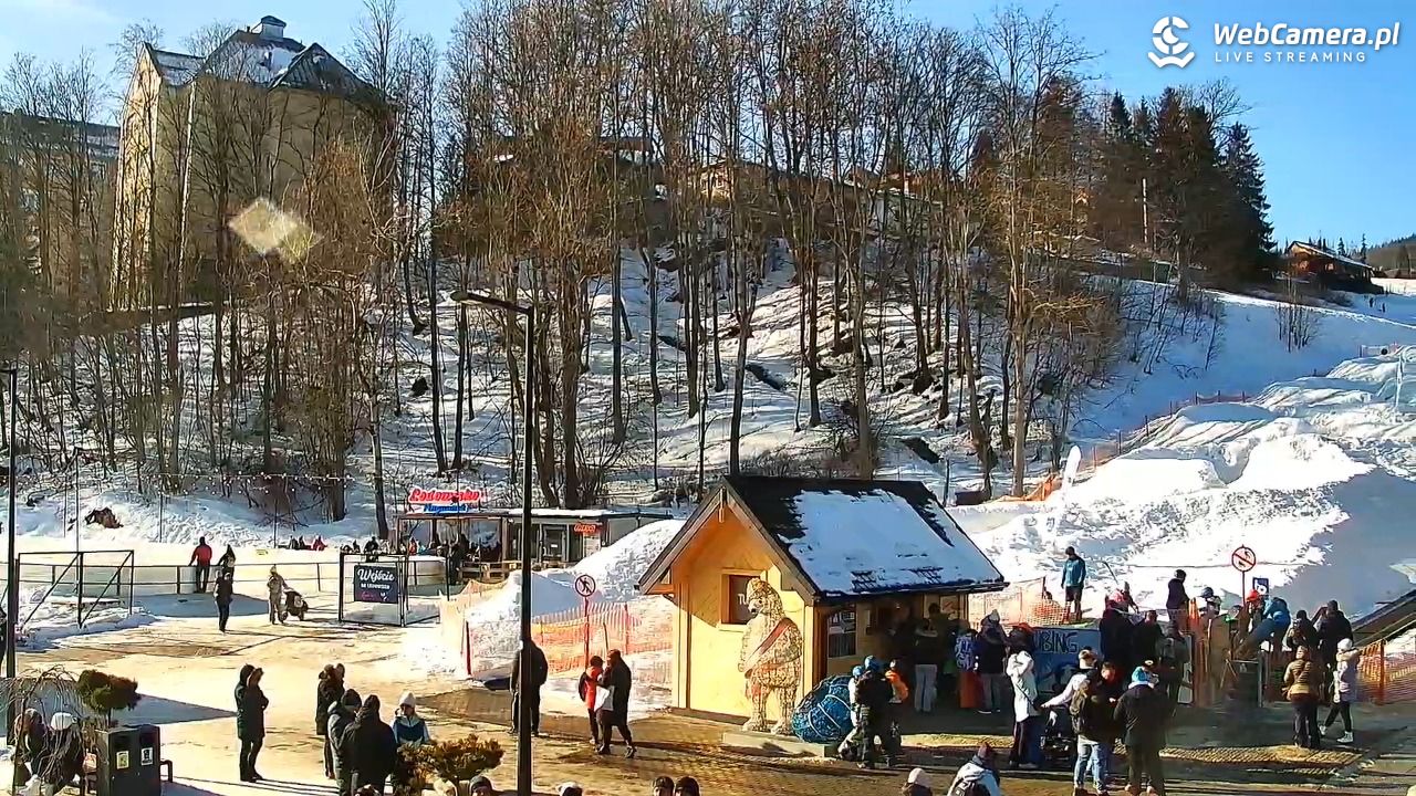 Zakopane - widok na dolną stację kolei na Gubałówkę - 21 styczeń 2026, 12:43