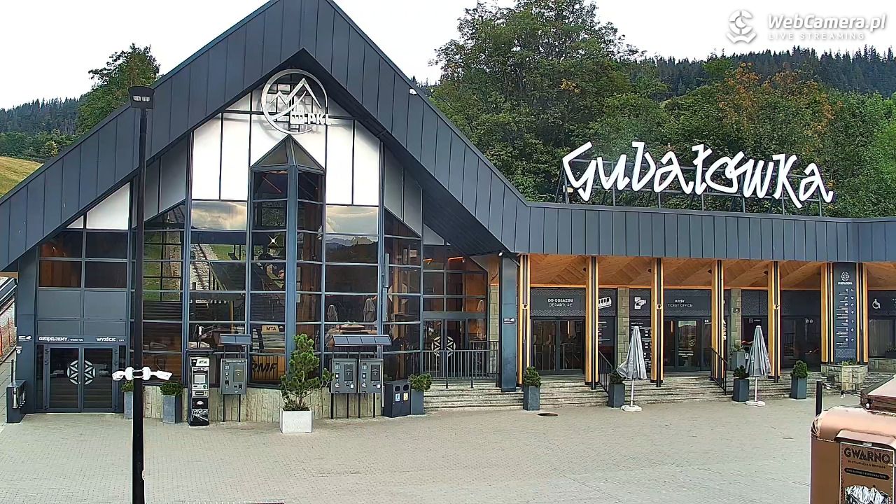 Zakopane - widok na dolną stację kolei na Gubałówkę - 04 wresień 2026, 07:54