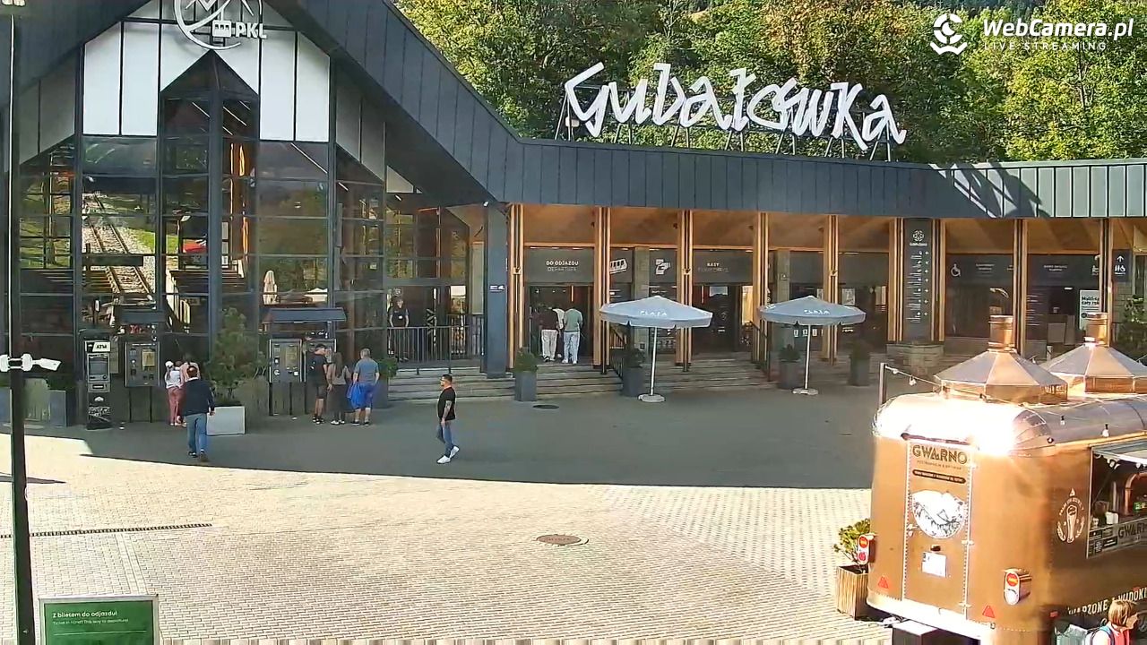 Zakopane - widok na dolną stację kolei na Gubałówkę - 02 wresień 2026, 16:15