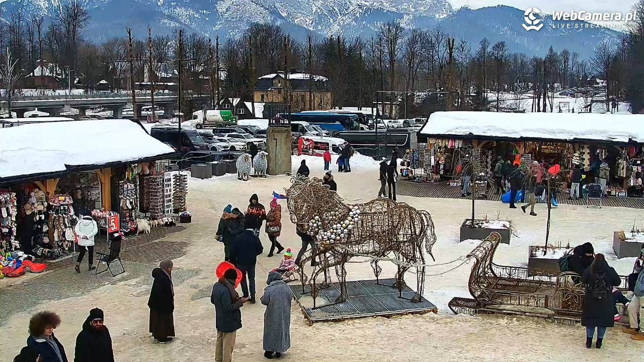 Zakopane - widok na dolną stację kolei na Gubałówkę - 22 styczeń 2026, 12:08