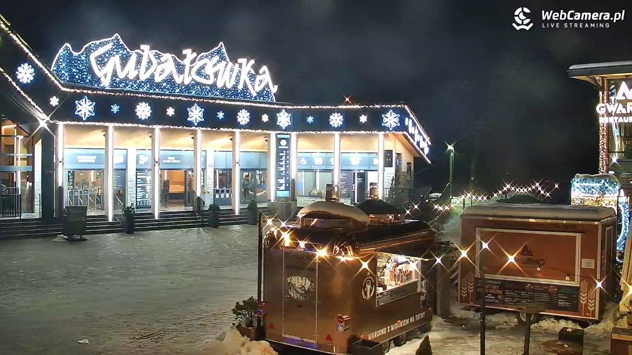 Zakopane - widok na dolną stację kolei na Gubałówkę - 29 listopad 2025, 19:17