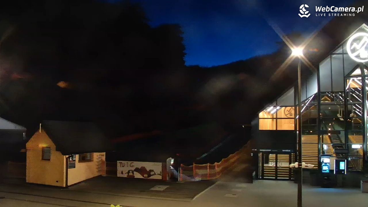 Zakopane - widok na dolną stację kolei na Gubałówkę - 26 sierpień 2025, 20:32