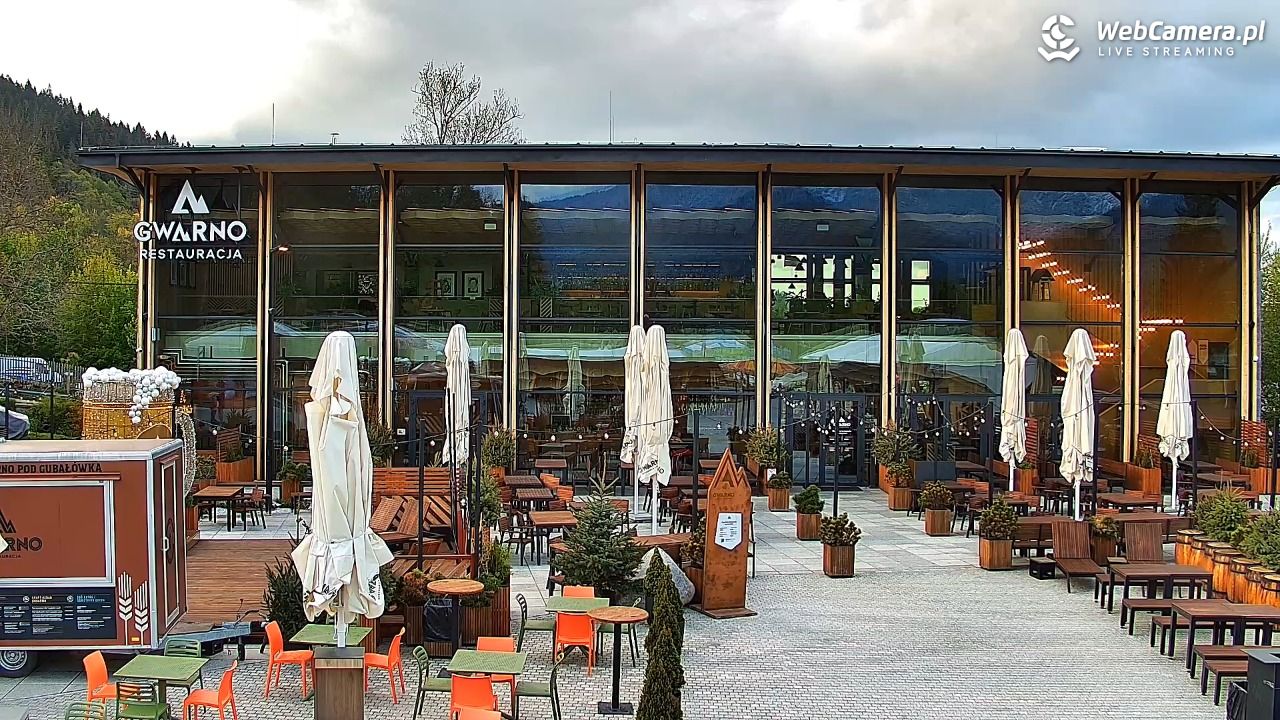 Zakopane - widok na dolną stację kolei na Gubałówkę - 15 maj 2025, 18:47