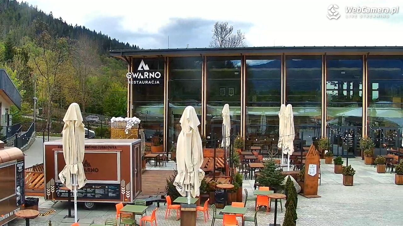 Zakopane - widok na dolną stację kolei na Gubałówkę - 14 maj 2025, 17:49