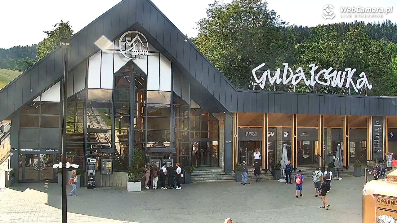 Zakopane - widok na dolną stację kolei na Gubałówkę - 20 lipiec 2026, 17:12