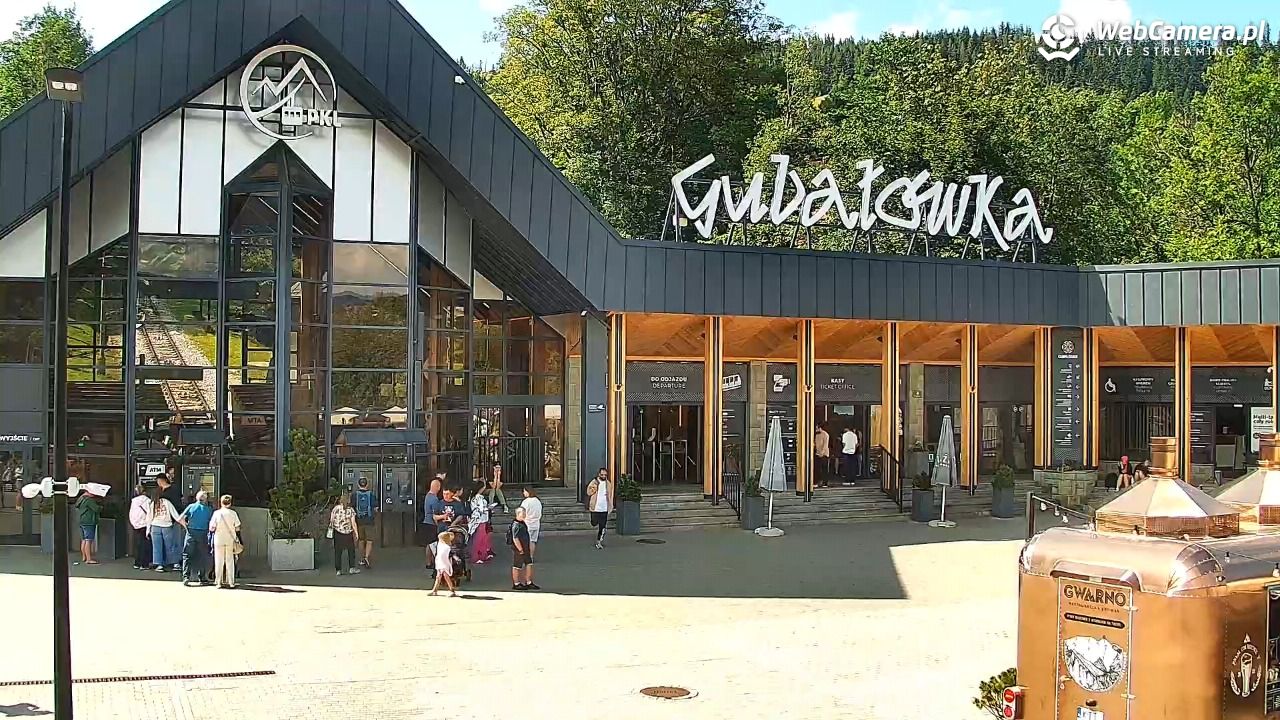Zakopane - widok na dolną stację kolei na Gubałówkę - 20 lipiec 2026, 15:16