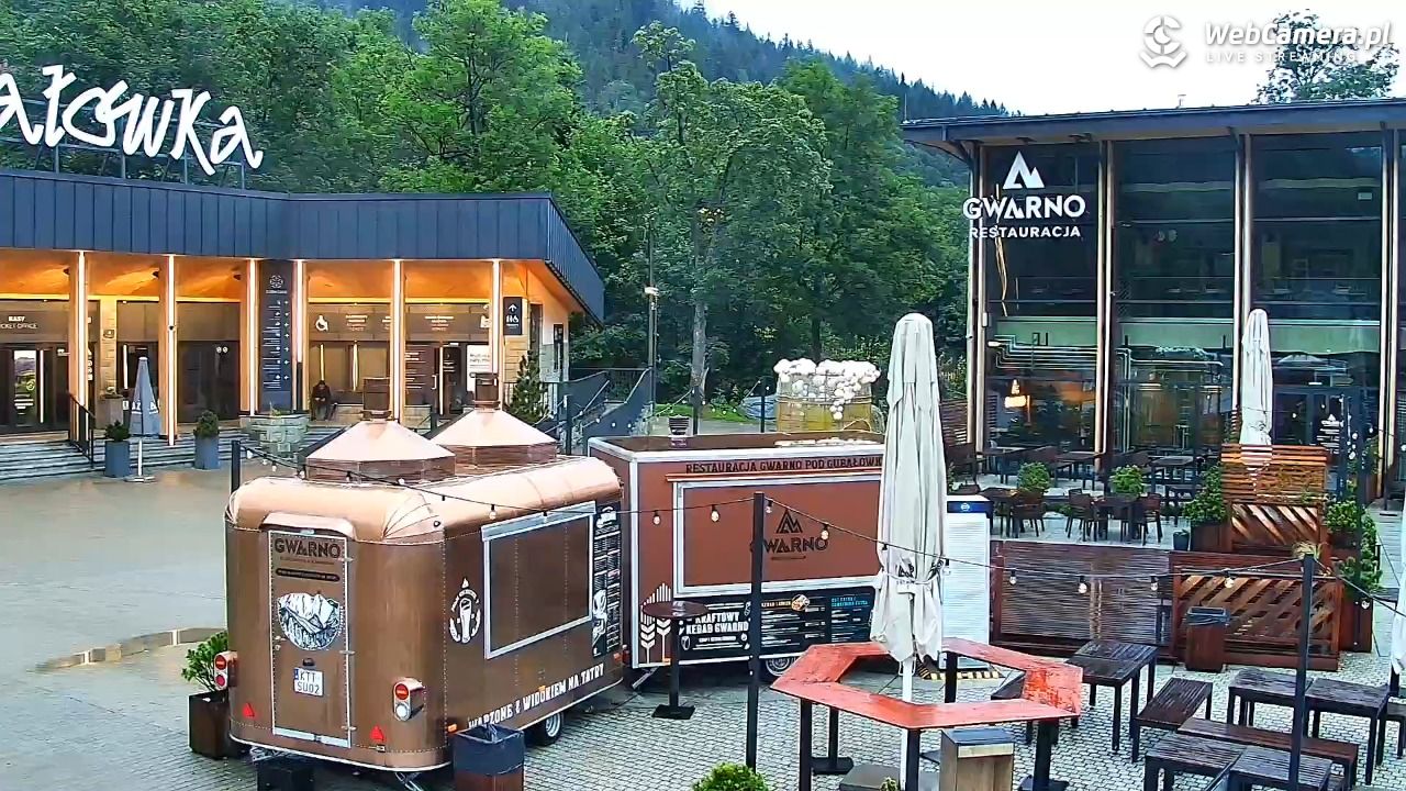 Zakopane - widok na dolną stację kolei na Gubałówkę - 24 lipiec 2026, 06:07