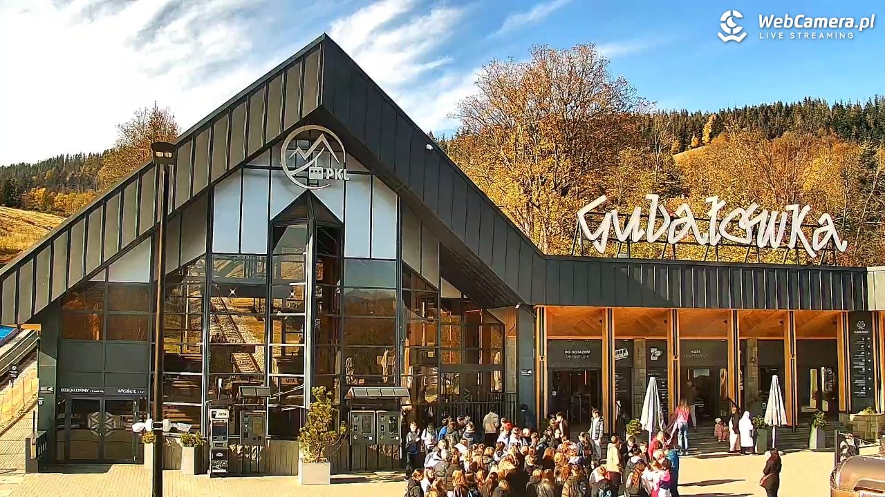 Zakopane - widok na dolną stację kolei na Gubałówkę - 20 październik 2026, 11:57