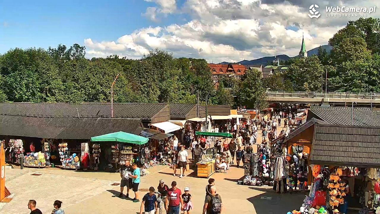 Zakopane - widok na dolną stację kolei na Gubałówkę - 20 lipiec 2026, 15:15