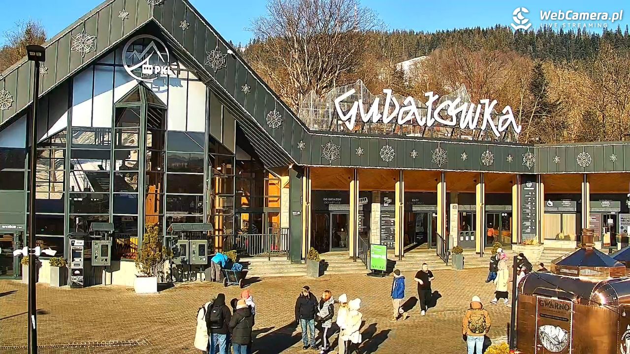 Zakopane - widok na dolną stację kolei na Gubałówkę - 21 styczeń 2026, 10:36