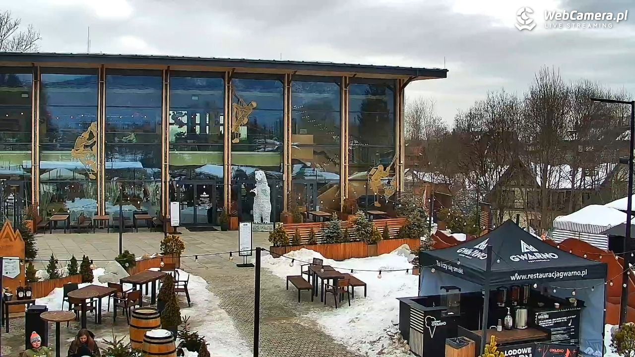 Zakopane - widok na dolną stację kolei na Gubałówkę - 22 styczeń 2026, 11:50