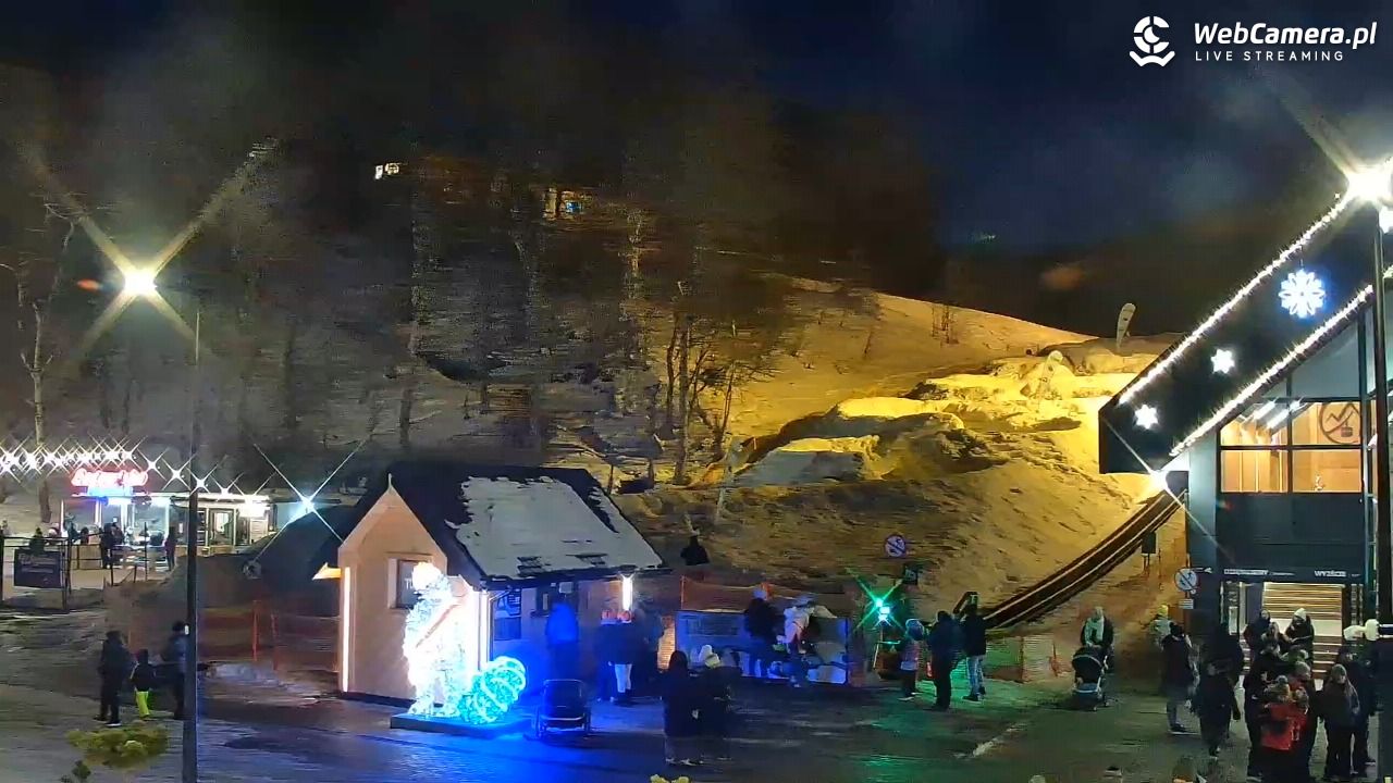 Zakopane - widok na dolną stację kolei na Gubałówkę - 21 styczeń 2026, 17:21