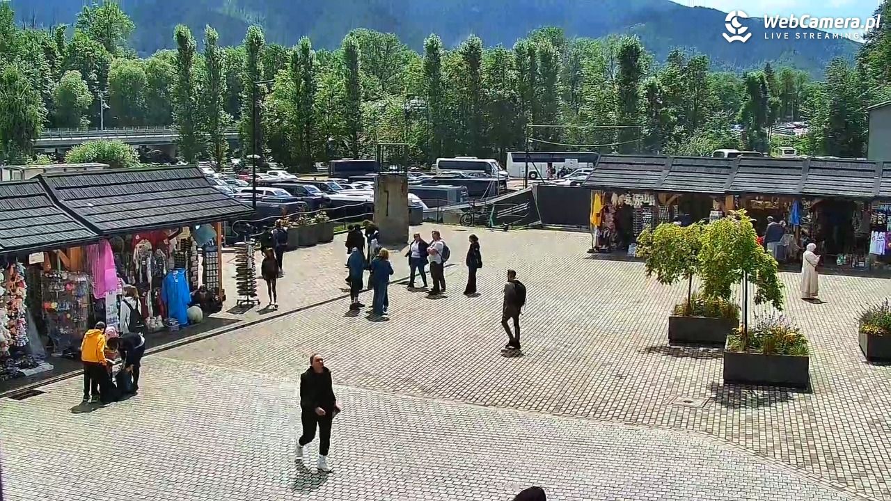 Zakopane - widok na dolną stację kolei na Gubałówkę - 23 lipiec 2026, 13:22