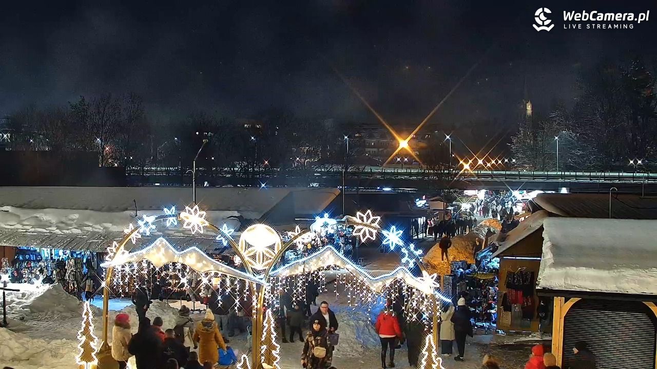 Zakopane - widok na dolną stację kolei na Gubałówkę - 28 listopad 2025, 16:58