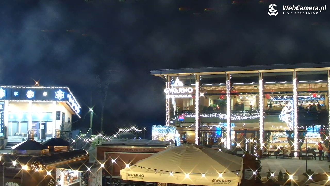 Zakopane - widok na dolną stację kolei na Gubałówkę - 22 styczeń 2026, 19:41