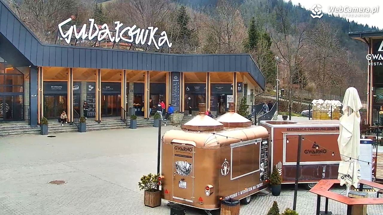 Zakopane - widok na dolną stację kolei na Gubałówkę - 20 kwiecień 2026, 08:54