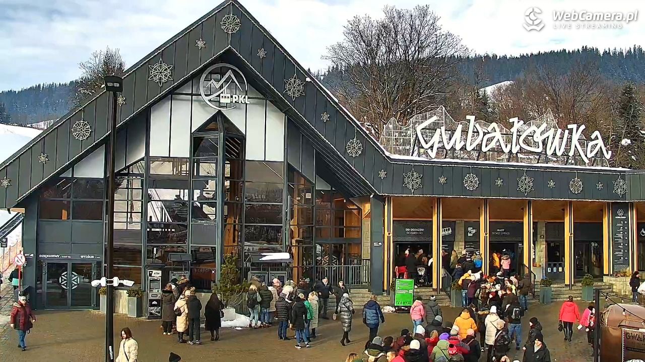 Zakopane - widok na dolną stację kolei na Gubałówkę - 29 listopad 2025, 11:16