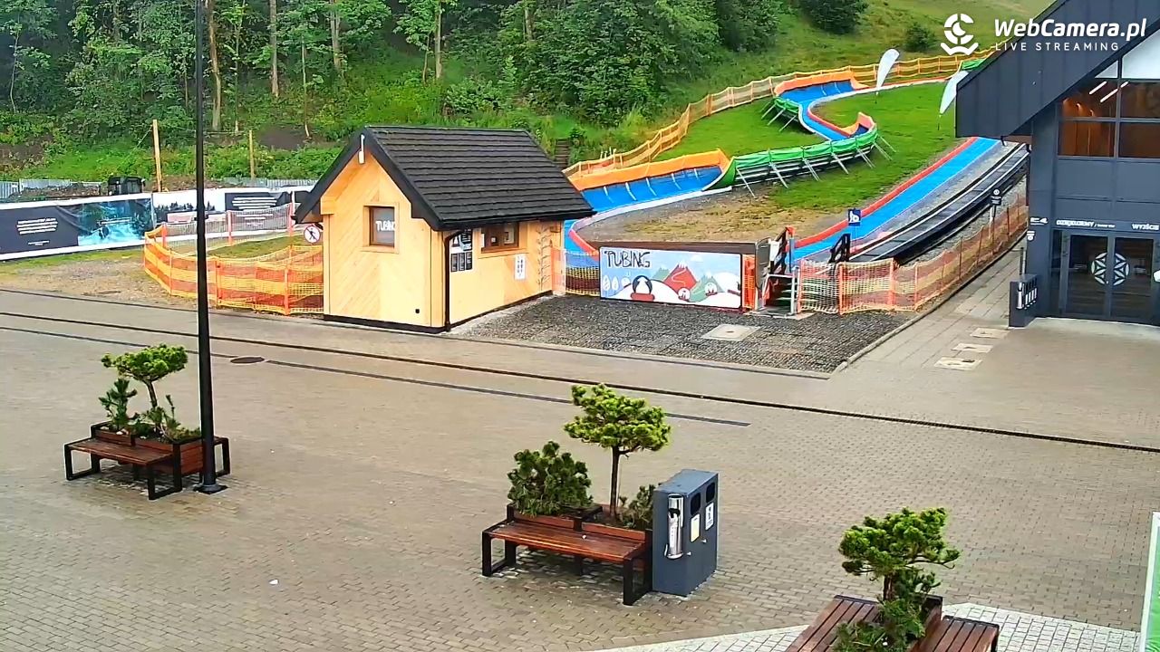 Zakopane - widok na dolną stację kolei na Gubałówkę - 24 lipiec 2026, 07:55
