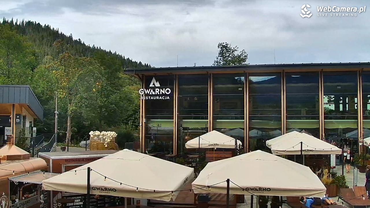 Zakopane - widok na dolną stację kolei na Gubałówkę - 07 wresień 2026, 14:51