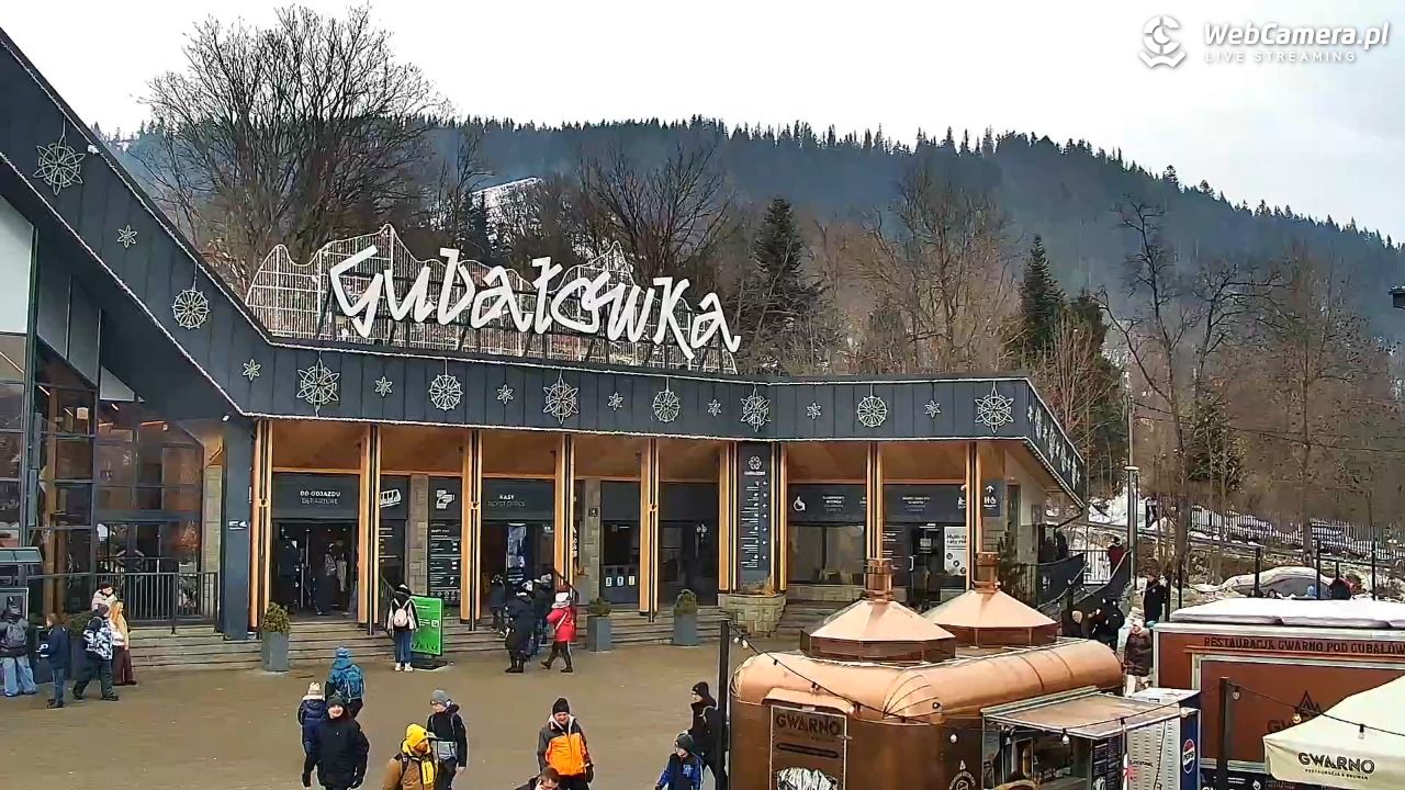 Zakopane - widok na dolną stację kolei na Gubałówkę - 22 styczeń 2026, 11:14