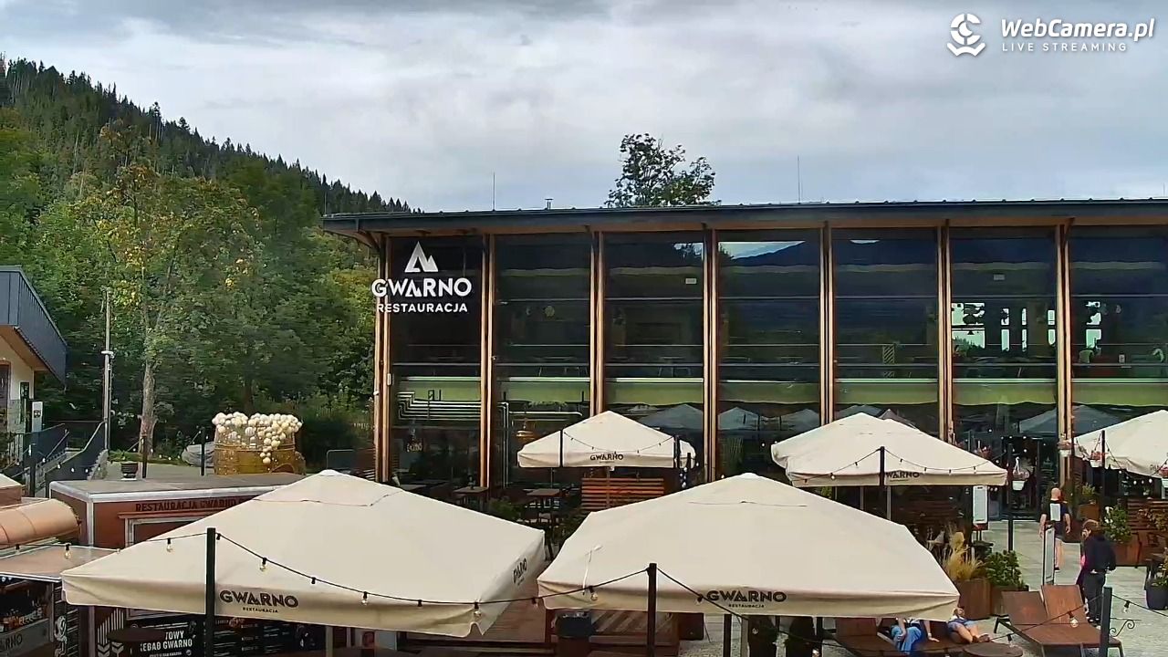 Zakopane - widok na dolną stację kolei na Gubałówkę - 07 wresień 2026, 14:51